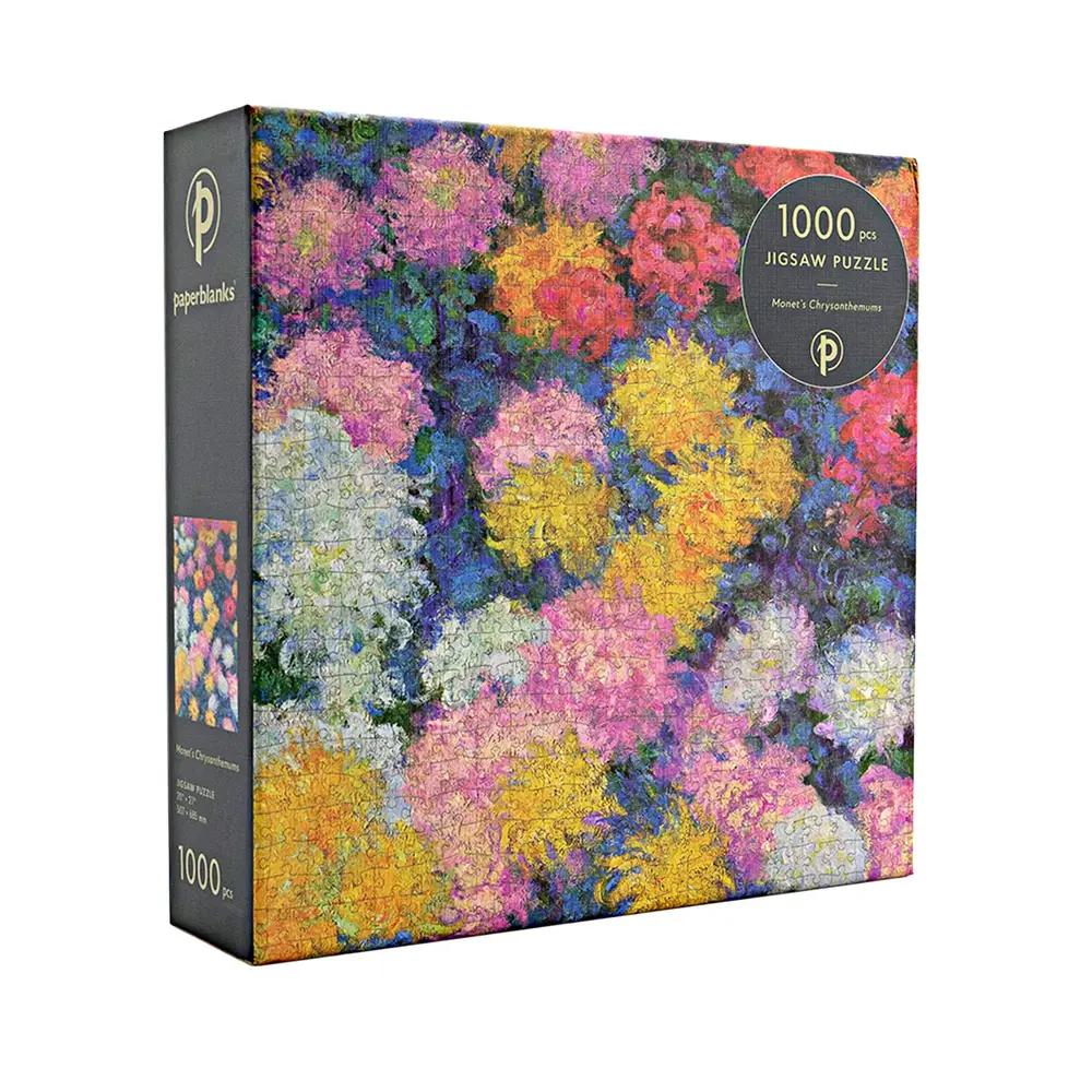 Puzzle, Gifts, Paperblanks, Jigsaw, Monet's Chrysanthemum, 832312